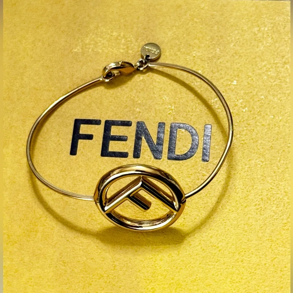 Gold Fendi Bracelet